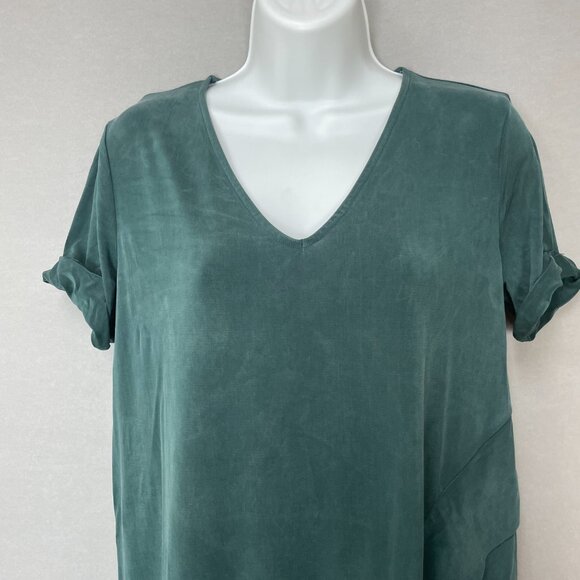 Anthropologie Dolan Tunic Dress Green Short Sleeve Soft Shift XSP‎ XS Petite - Picture 6 of 11